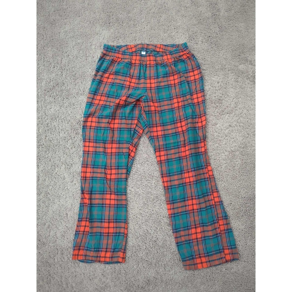 Old Navy Pajama Pants Mens L Plaid Flannel 100% Cotton Sleepwear